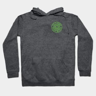 Left Chest Bright Green - LET'S MAKE STUFF BETTER -Celebrating Human Progress Of All Kinds Hoodie